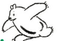 简笔画--画一只超级可爱的大笨熊