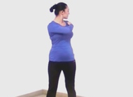 孕早期瑜伽视频：腰转动式！