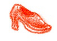 简笔画--画只芭比娃娃穿的红鞋子