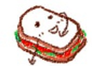 简笔画--画个拌鬼脸的三明治