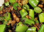 孕期家常菜：榄菜肉末四季豆