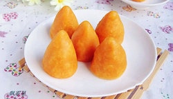 补抵抗力的红薯丸子  