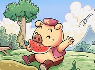 胎教故事《猪八戒吃西瓜》